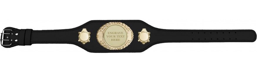 CHAMPIONSHIP BELT - BUD295/G/ENGRAVEG - AVAILABLE IN 4 COLOURS